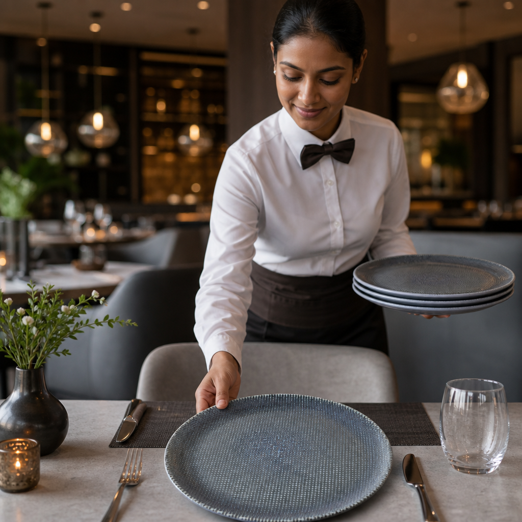 Coupe Plates 285mm Vitrified Ceramic for Hospitality (Pack of 12)