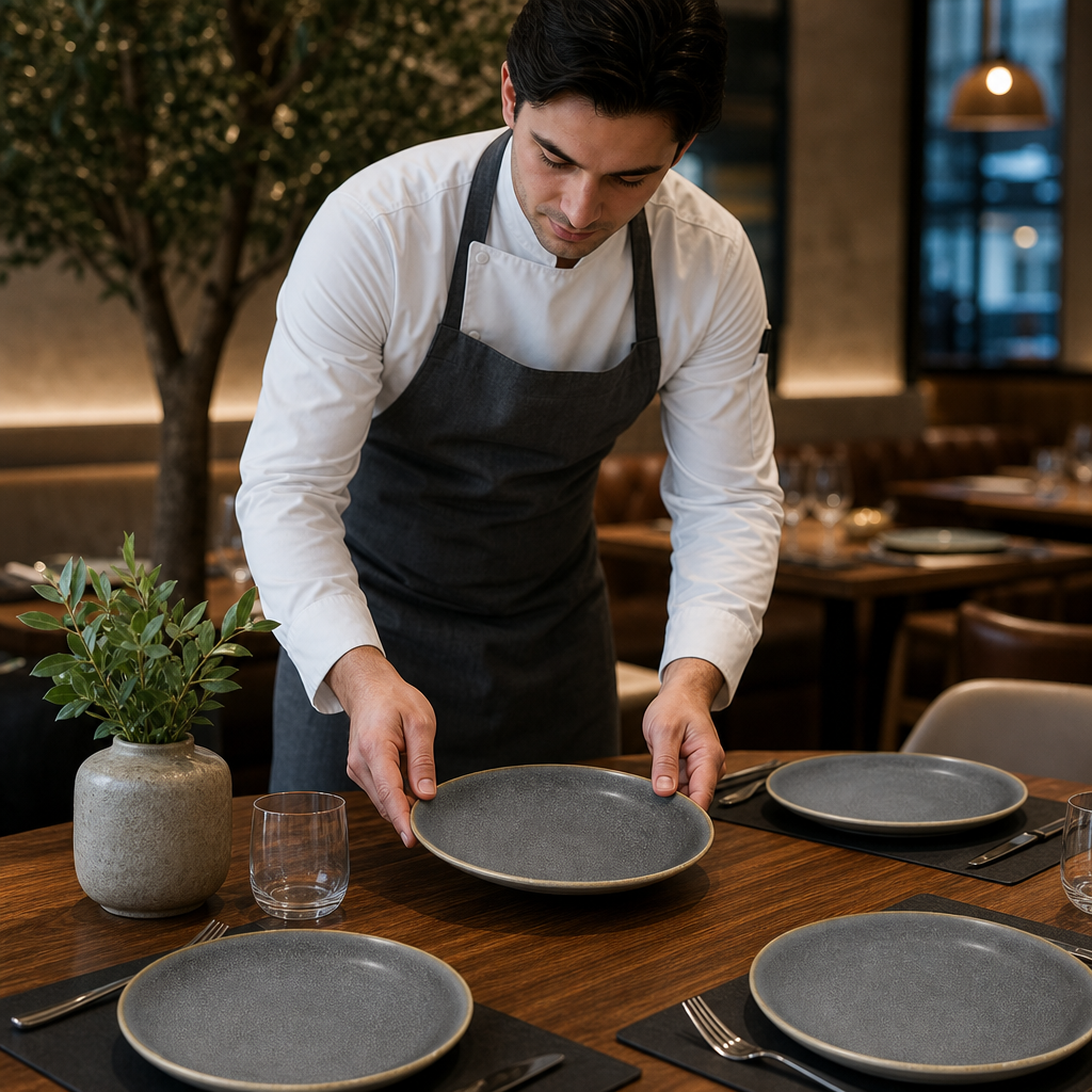 Coupe Plates 273mm Vitrified Stoneware for Dining (Pack of 6)