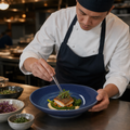 Blue China Coupe Bowl 255mm for Culinary Presentation - Pack of 12