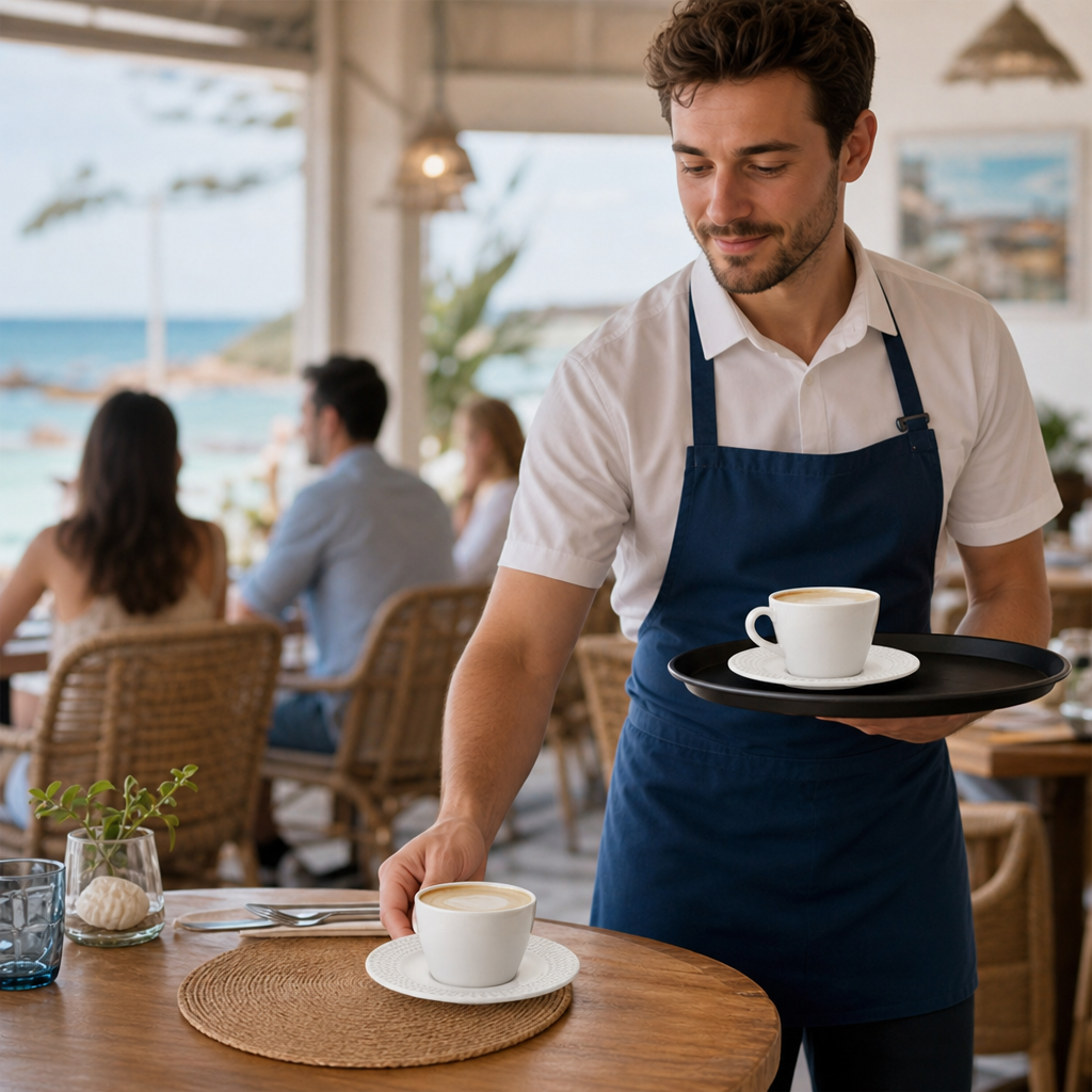 Saucers 150mm White Vitrified Ceramic for Coastal Cafés (Pack of 12)