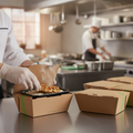Paperboard Microflute Takeaway Box for Hot Food Delivery (Pack of 300)
