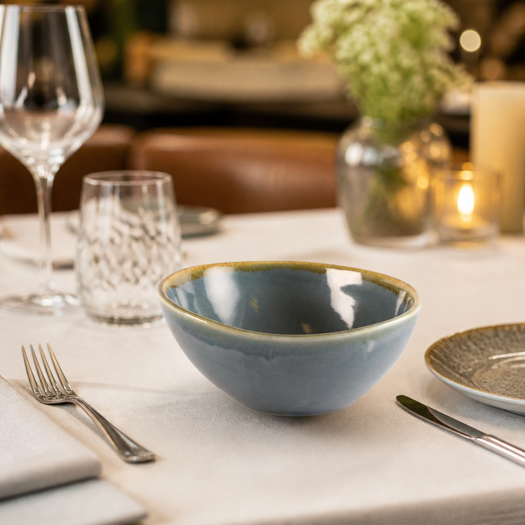 Porcelain Ocean Bowls 165mm for Elegant Table Settings