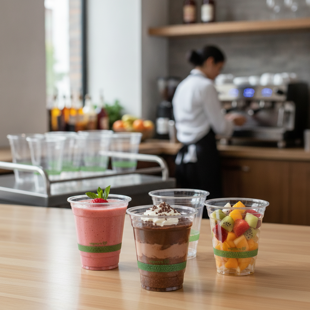 PLA Clear Cold Cup 340ml for Smoothies & Desserts (Pack of 1000)