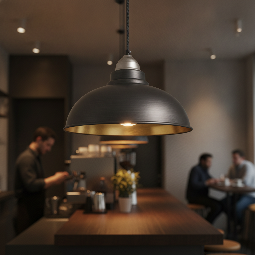 Brass Pendant Light 305mm for Indoor Spaces