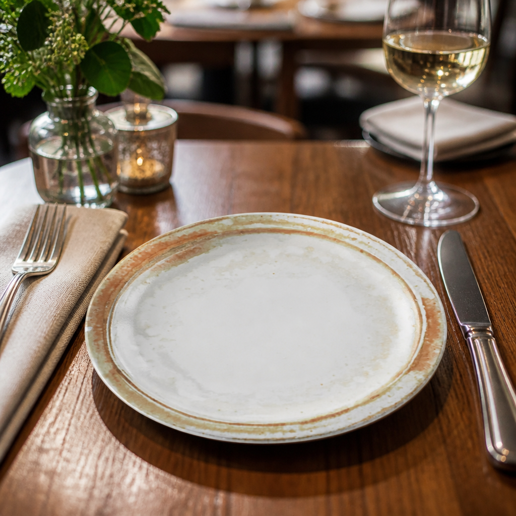 Plate 152mm Sandstone China for Professional Use (Pack of 12)