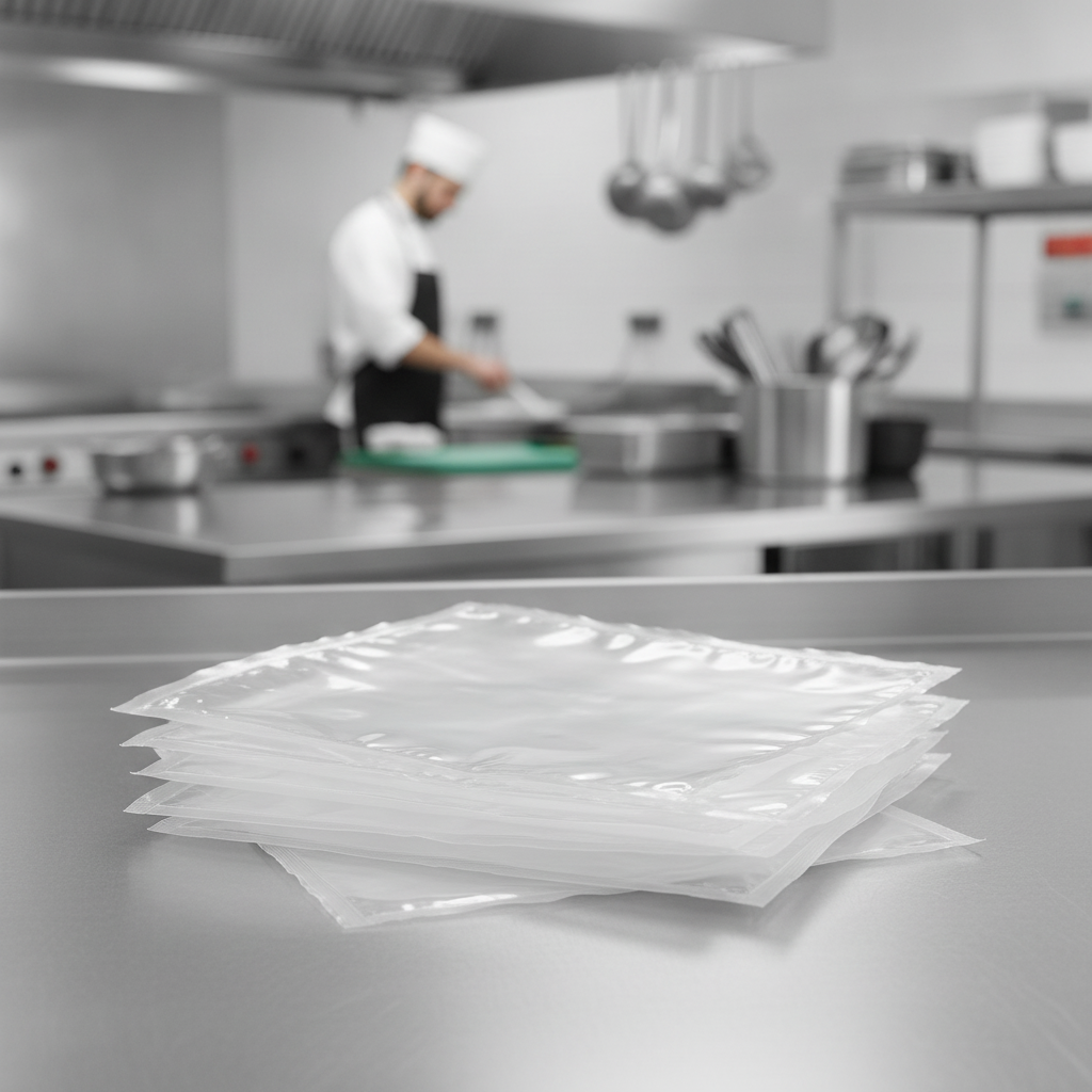 Polyester & Polyamide Vacuum Pack Bags 250x300mm for Professional Kitchens (Pack of 100)