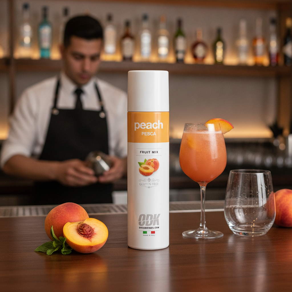 Peach Puree 750ml for Cocktails & Beverages