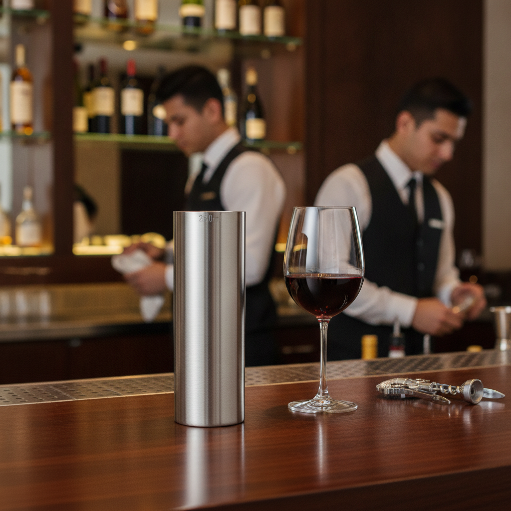 Stainless Steel Wine Measure 250ml for Accurate Serving