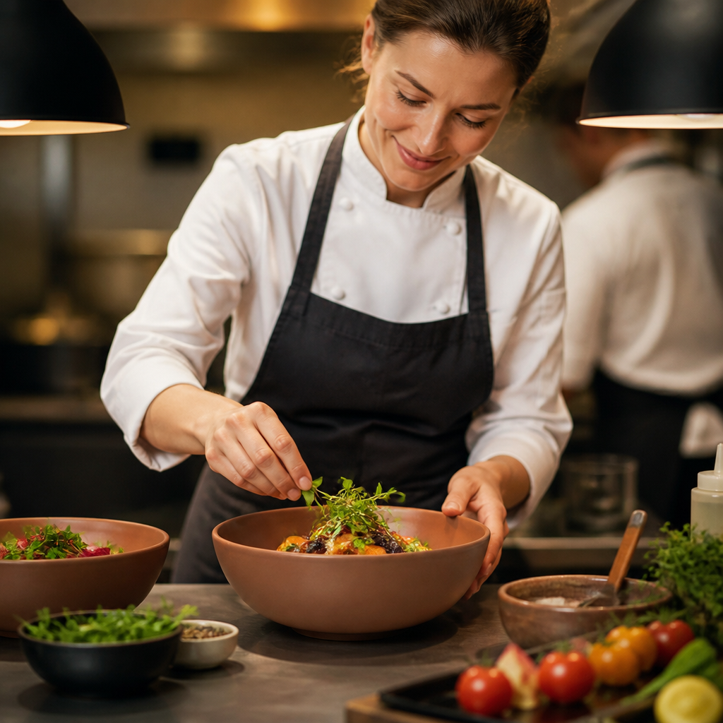 Stoneware Deep Bowls 1.2L for Creative Serving