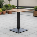Planked Oak Square Dining Table 700x700mm for Indoor & Outdoor Use