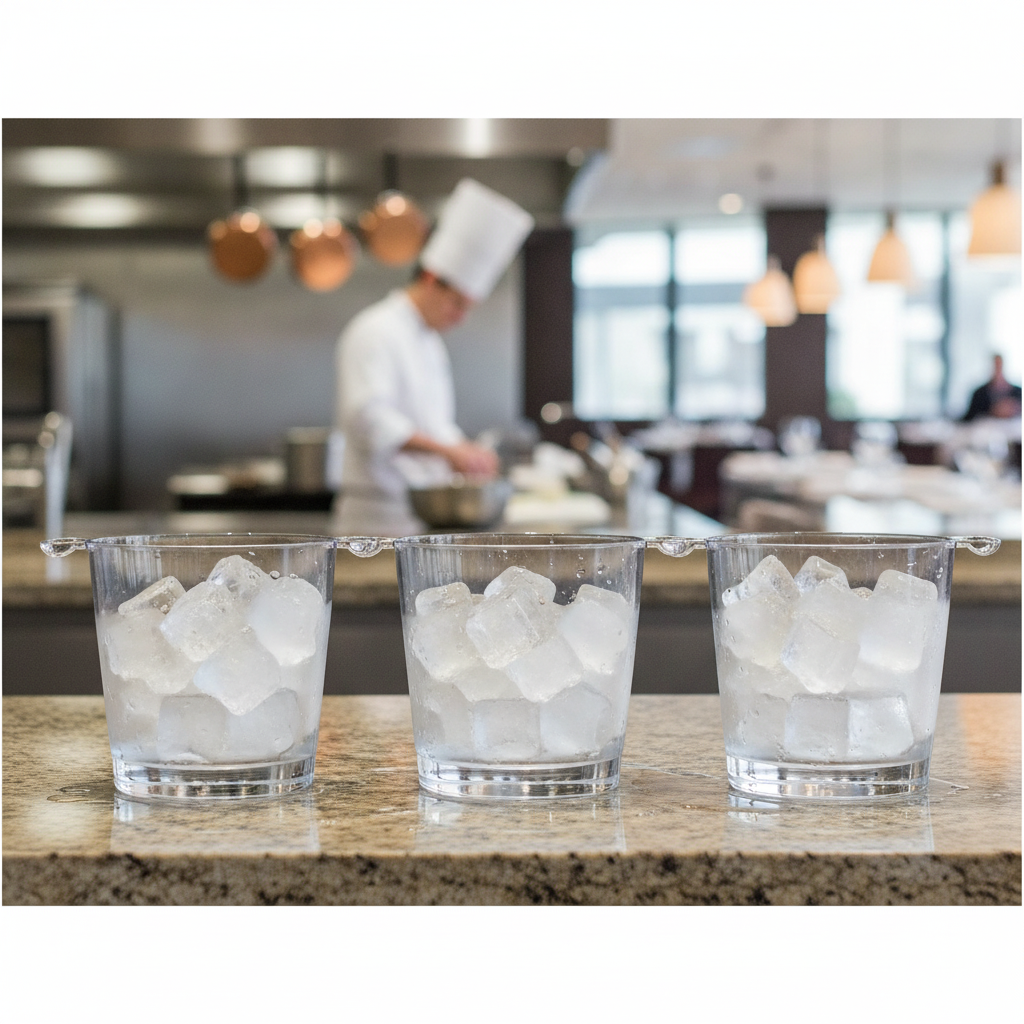 Polycarbonate Clear Ice Bucket 2.3L for Indoor & Outdoor Use (Pack of 3)