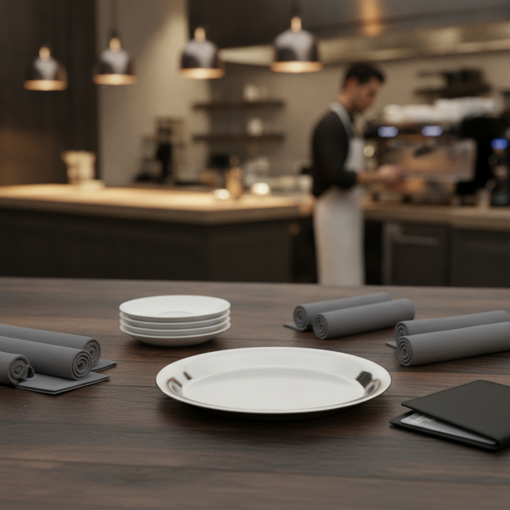 Stainless Steel Round Tip Tray 150mm for Restaurants