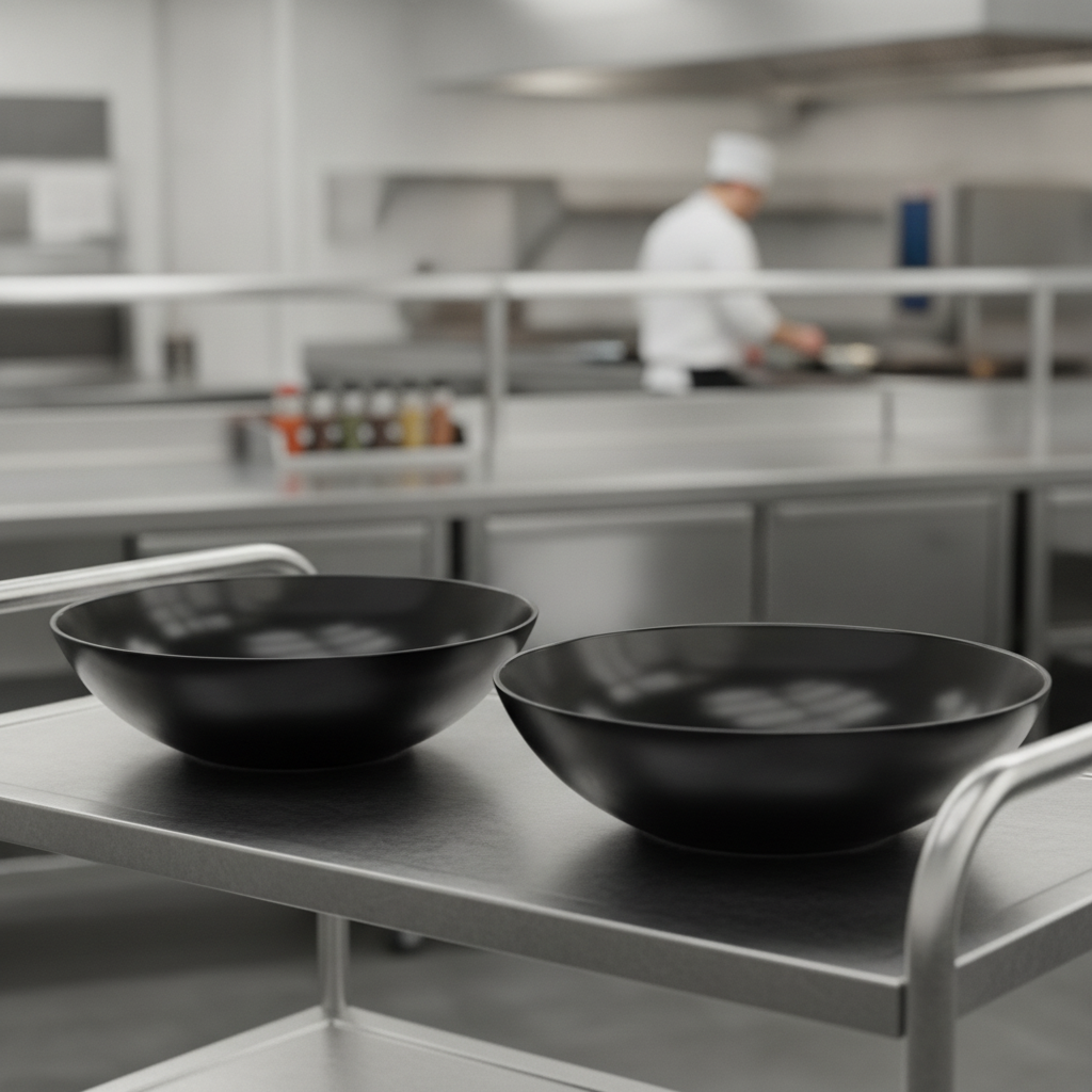 Melamine Buffet Bowls 4.5L Black for Catering & Hospitality (Pack of 2)