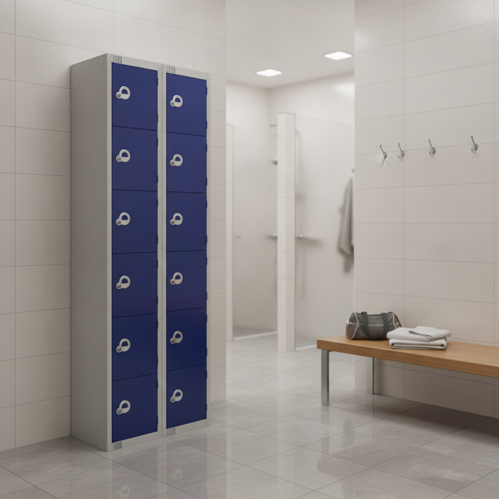 Powder Coated Steel Lockers 450mm Deep for Changing Rooms