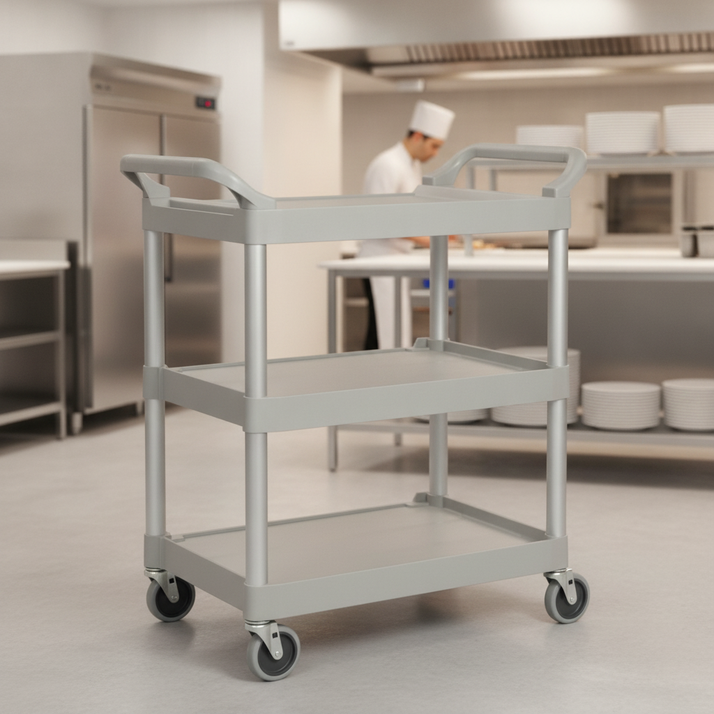 Polypropylene Utility Trolley 90.7kg for Light-Duty Service