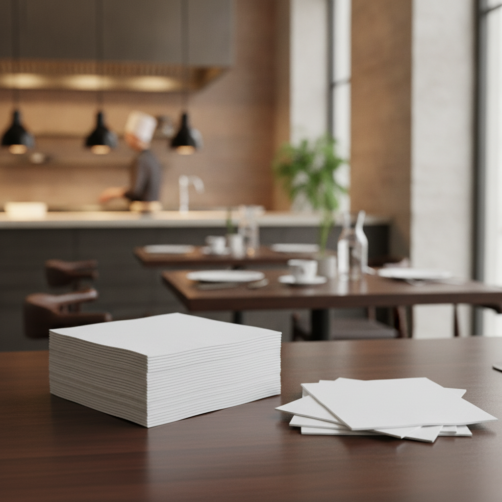 Paper Lunch Napkins 33x33cm for Cafés & Bistros (Pack of 2000)