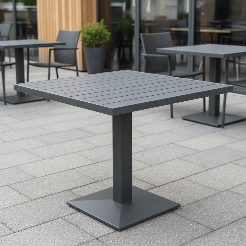 Aluminium Square Table Top 700x700mm for Indoor & Outdoor Use