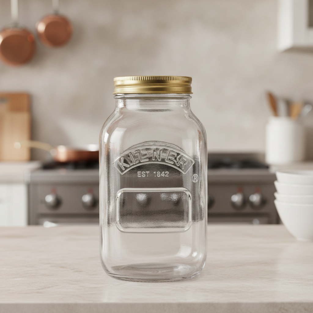 Glass Preserve Jar 1000ml for Home and Professional Kitchens