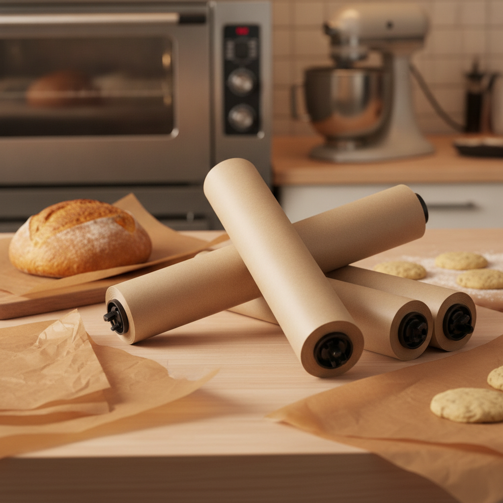 Unbleached Baking Parchment 300mm x 35m for Baking (Pack of 3)