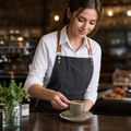 Espresso Saucers Grey Vitrified Ceramic for Cafés (Pack of 12)