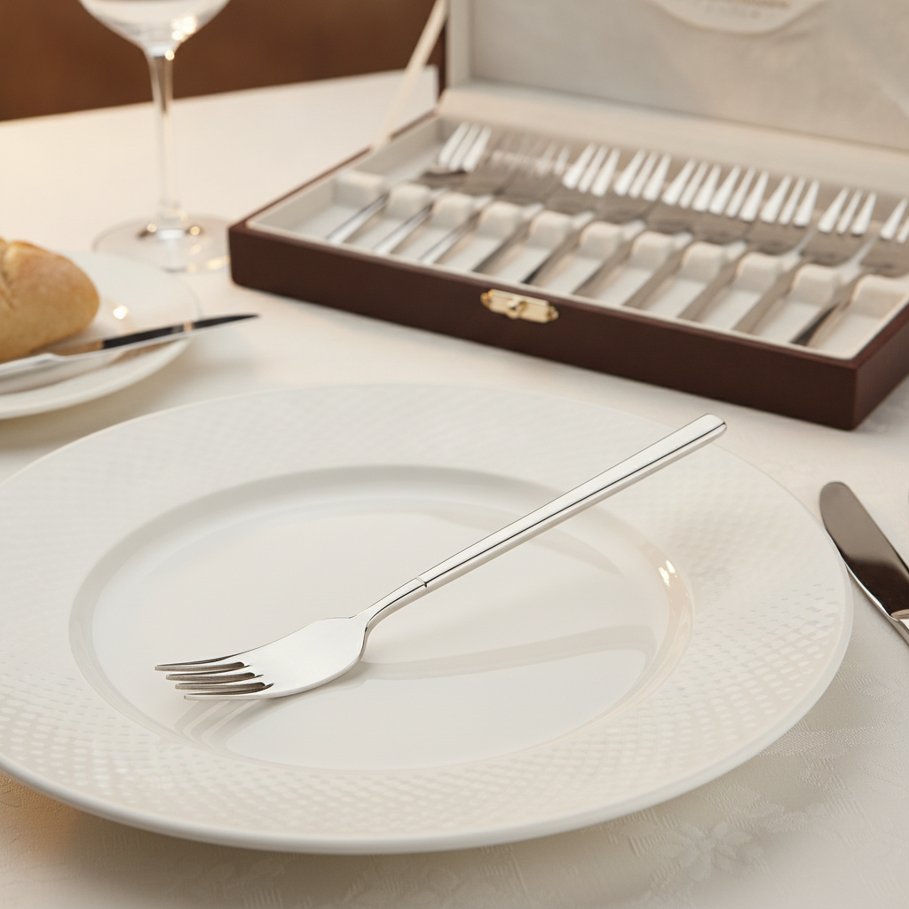 18/10 Stainless Steel Dessert Forks for Elegant Dining (Pack of 12)