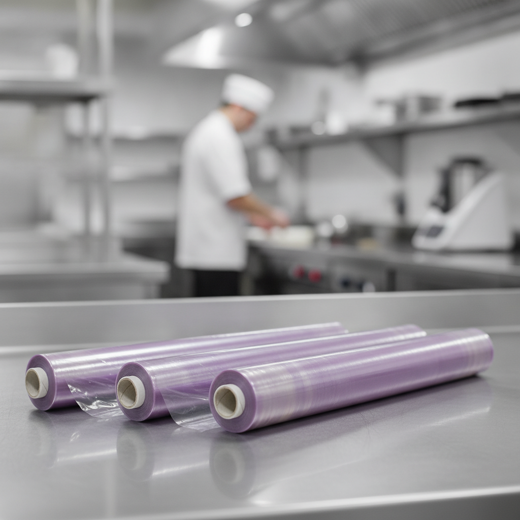 High-Quality Pre-Perforated Cling Film 450mm for Catering Use (Pack of 3)