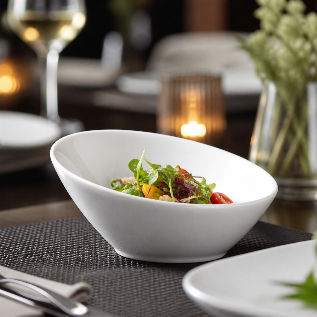 Lumina Oval Sloping Bowls 148mm for Buffets and Table Settings