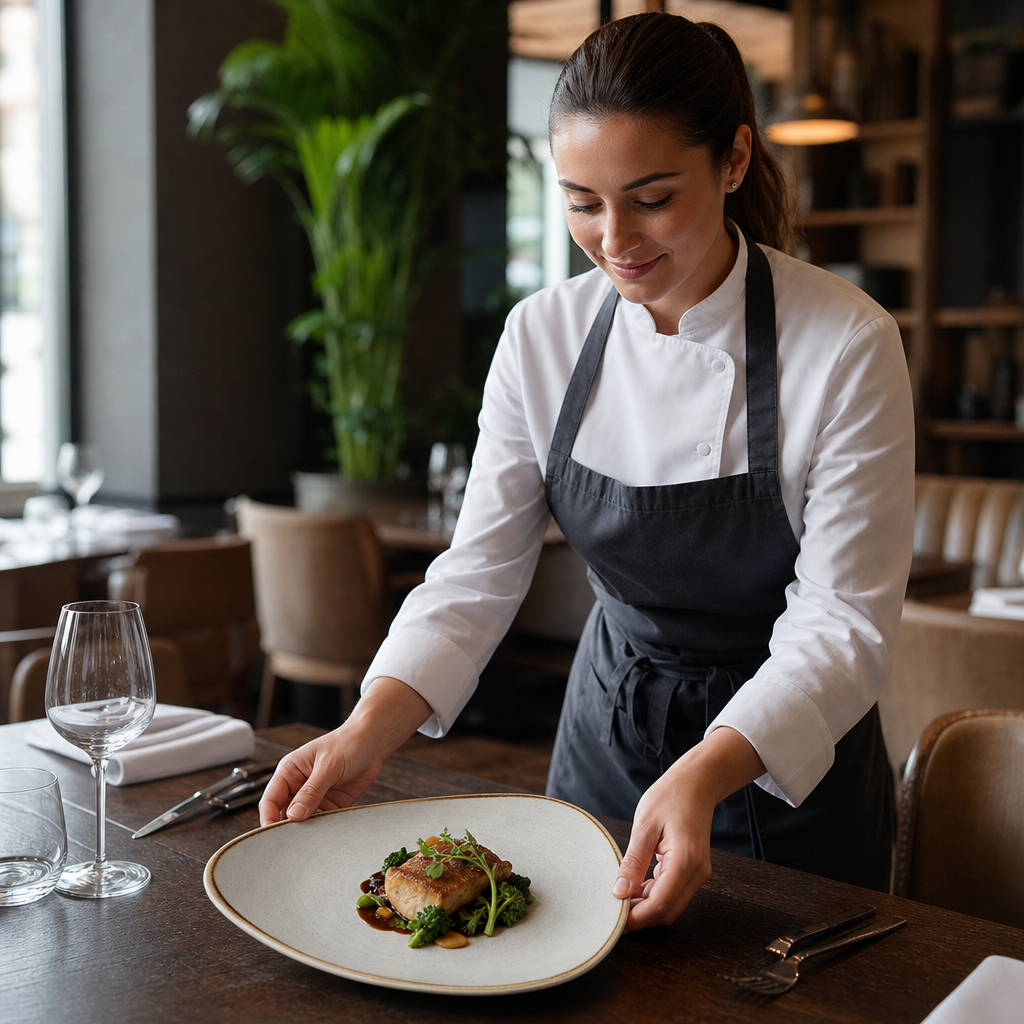 Plates Grey Porcelain for Restaurants & Cafés (Pack of 12)