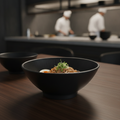 Melamine Black Bowl 190mm for Stylish Dining