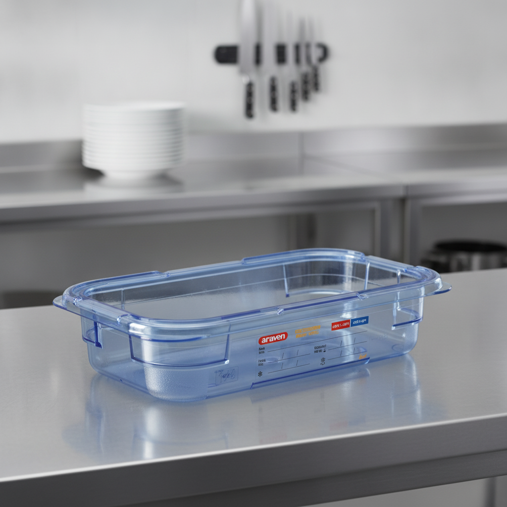 Plastic Food Storage Container 1/4 GN 65mm for Food Preservation