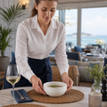 Consomme Bowls 12¾oz Porcelain for Coastal Dining (Pack of 6)