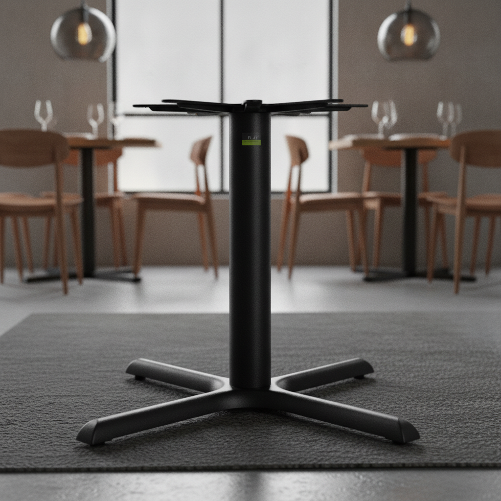 Cast Iron Auto-Adjust Dining Table Base 720mm for Restaurants & Bars