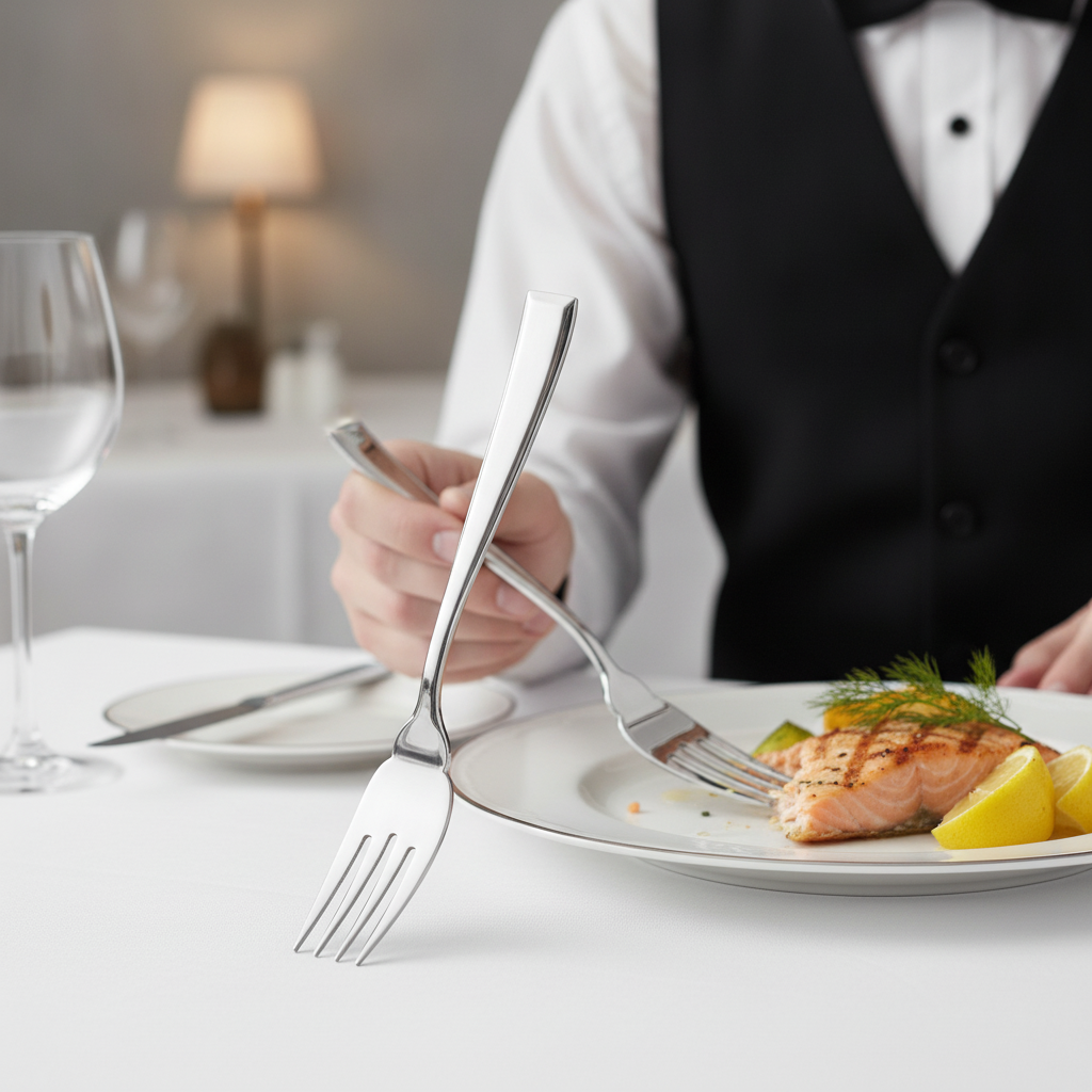 18/10 Stainless Steel Fish Forks for Elegant Dining (Pack of 12)