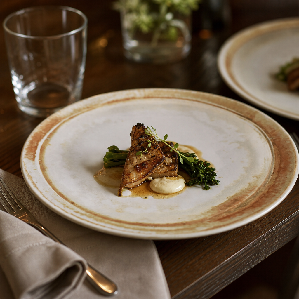 Plates Sandstone China for Professional Use (Pack of 12)