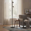 Metal Adjustable Floor Lamp in Black for Living Spaces