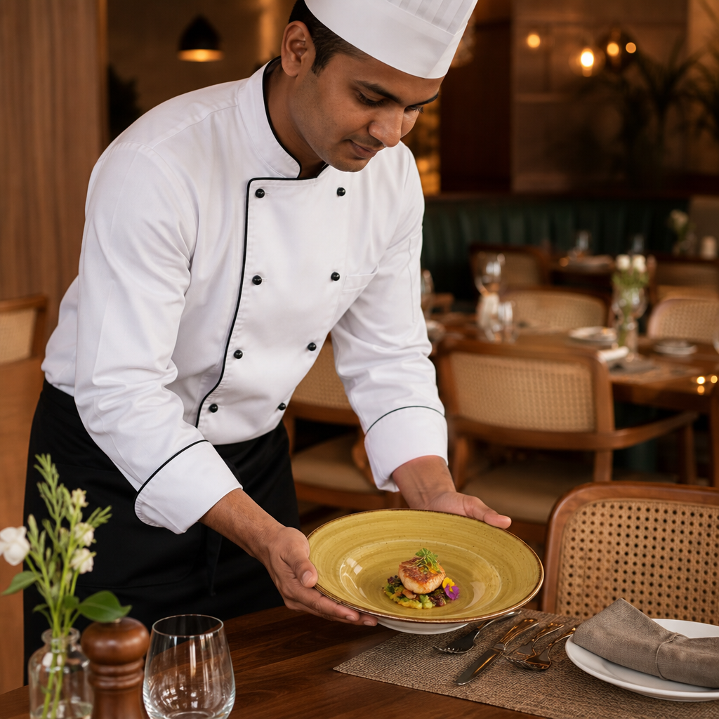 Round Bowl 240mm Vitrified Ceramic for Catering Use (Pack of 12)