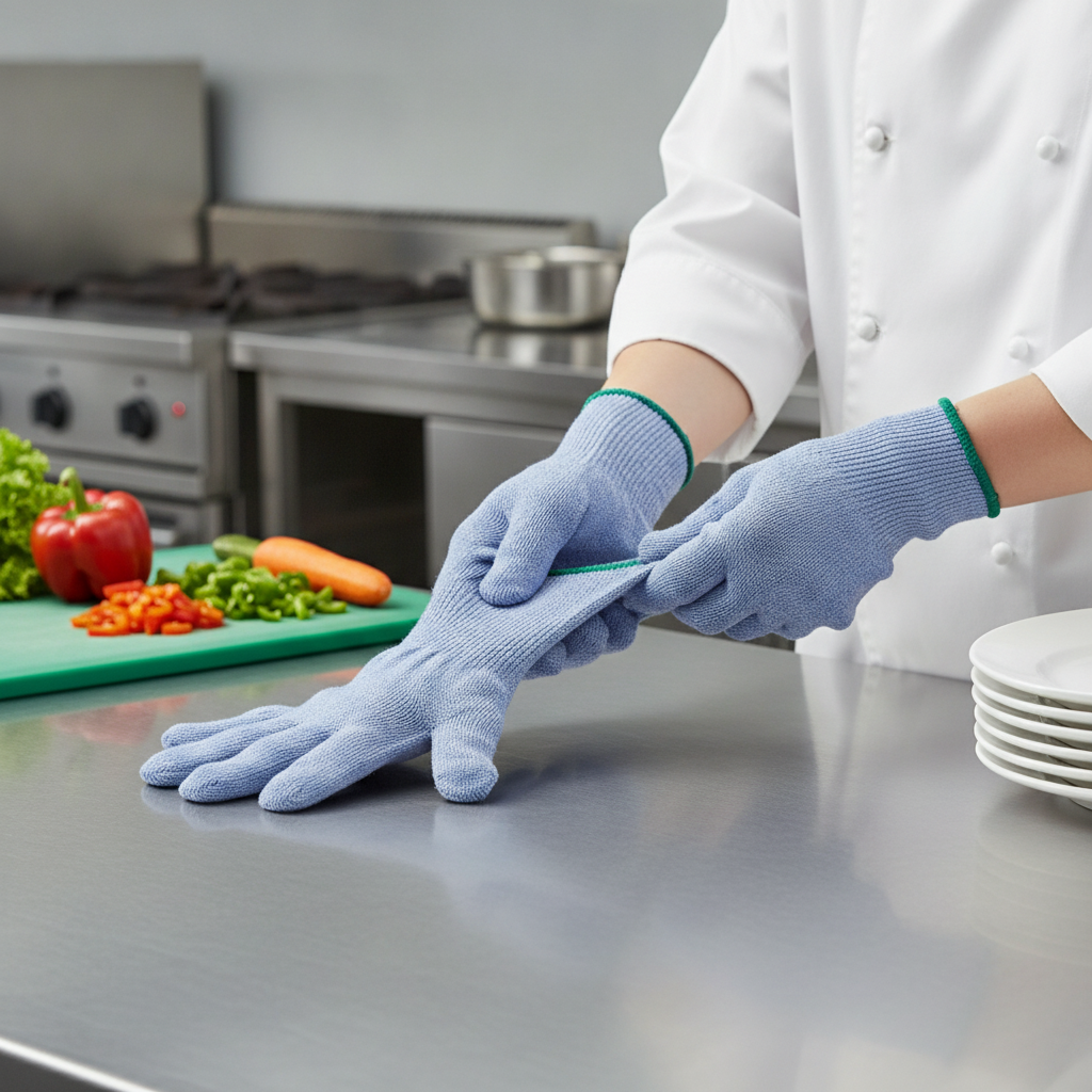 HPPE Cut Resistant Glove for Food Safety