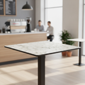 Laminate Carrara Marble Table Top 600mm for Hospitality Use