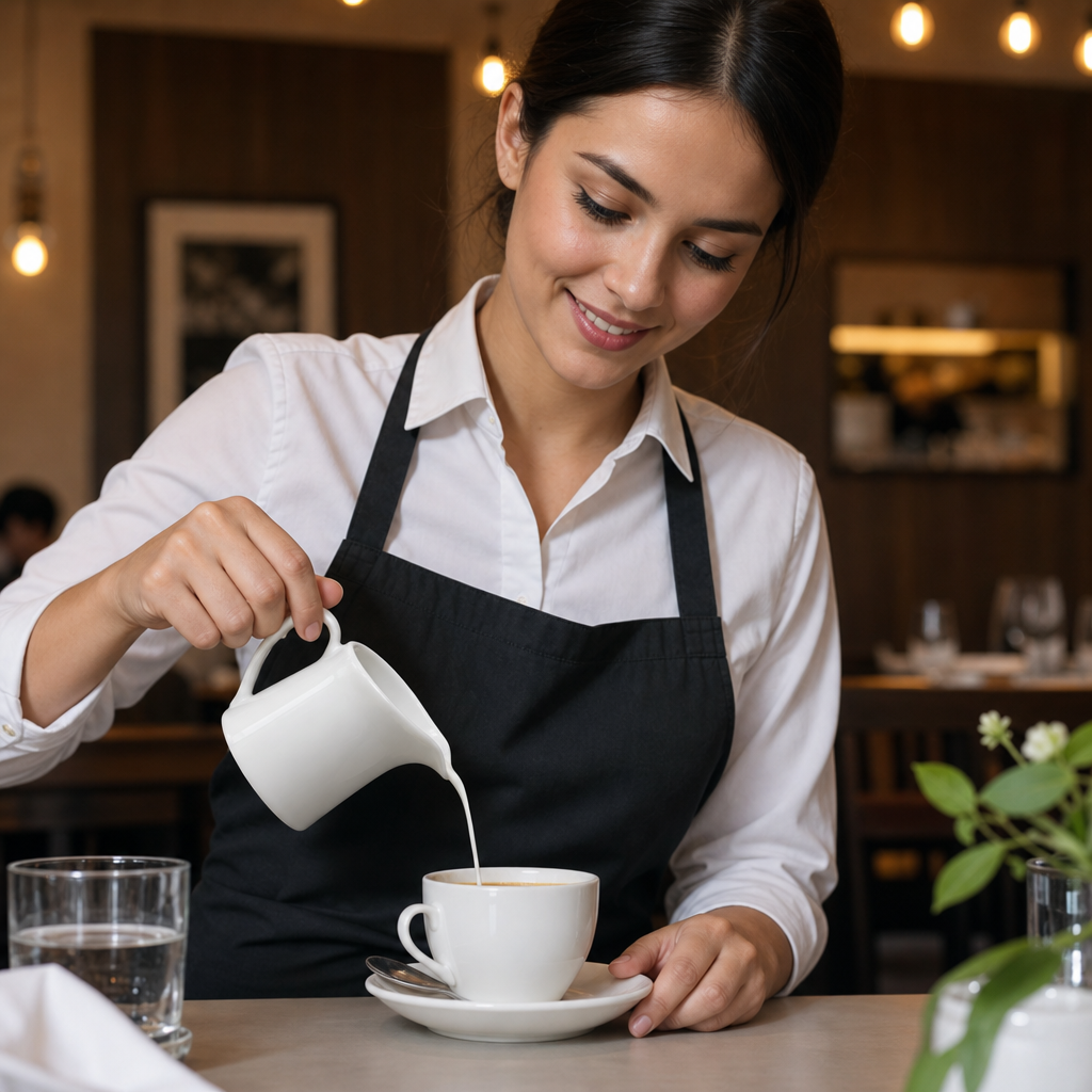 Porcelain Milk Jug 60ml for Caf? & Restaurants (Pack of 4)