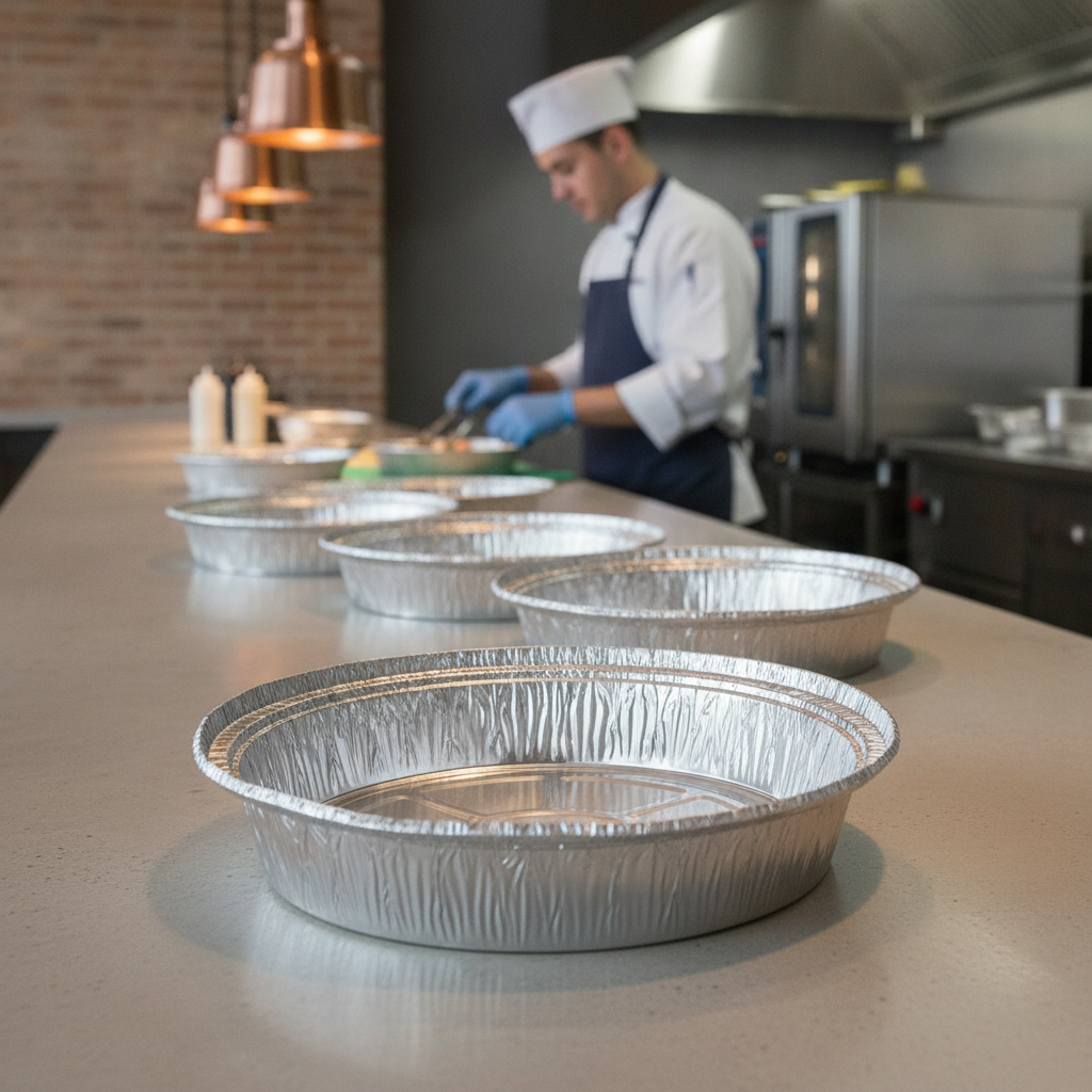 Aluminium Foil Round Containers for Takeaway & Delivery (Pack of 200)