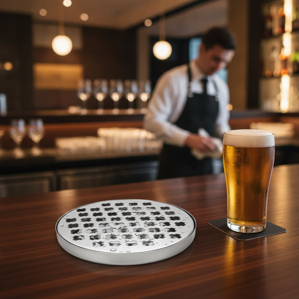 Stainless Steel Round Drip Tray 140mm for Bars & Pubs
