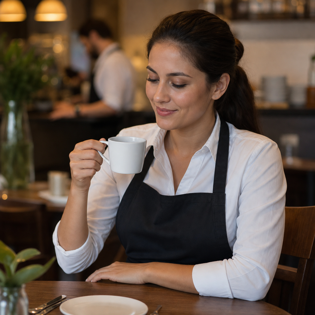 Low Mugs 220ml Porcelain for Cafés & Restaurants (Pack of 12)