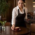Rust Cappuccino Saucer Red Vitrified Ceramic for Cafés (Pack of 12)