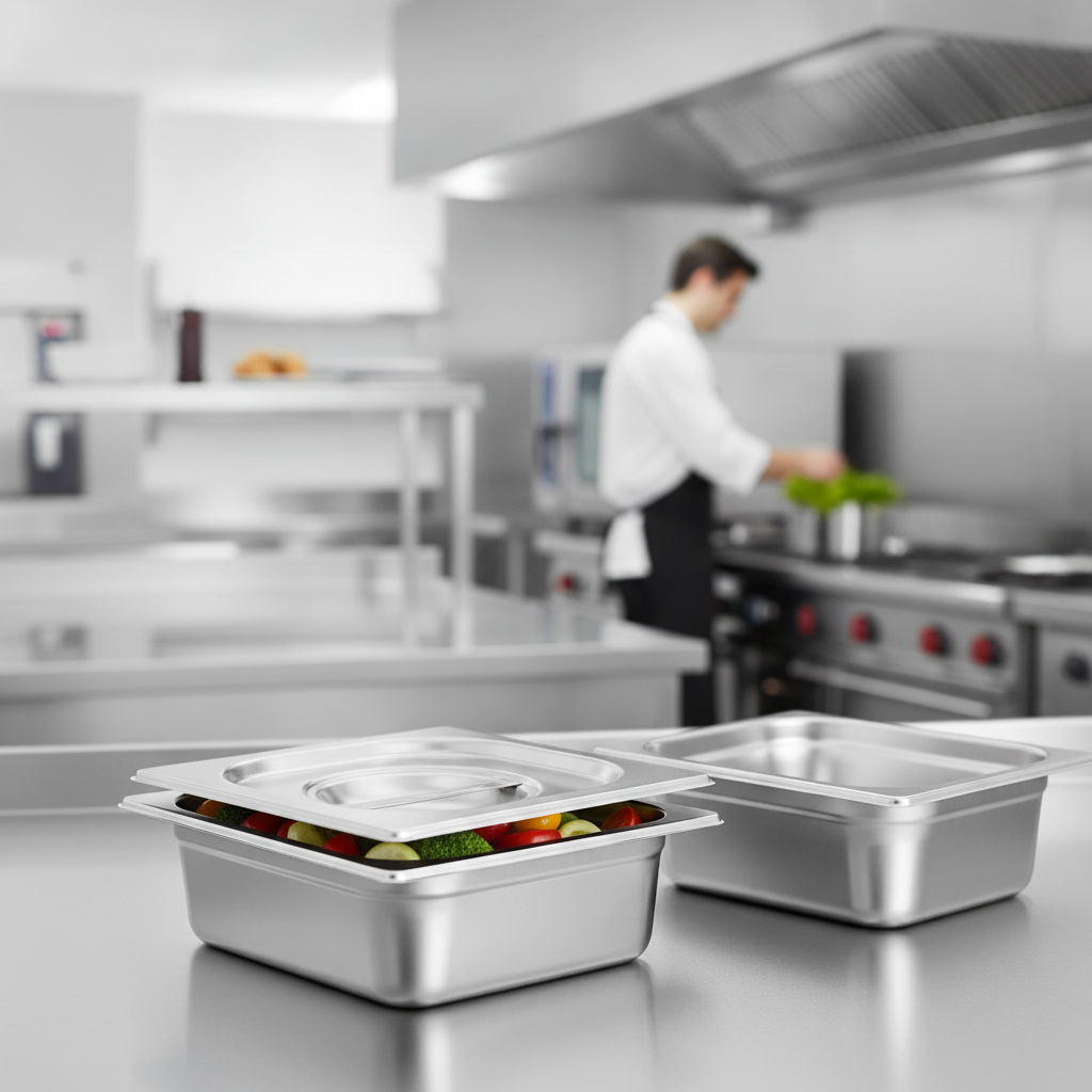 304 Stainless Steel Gastronorm Tray Lid for Commercial Catering