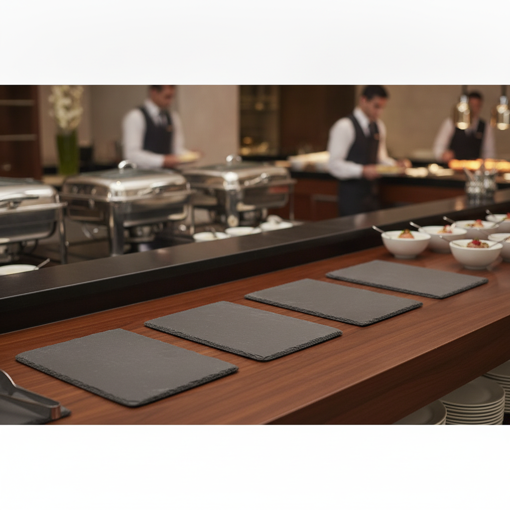 Slate Serving Boards 325x265mm for Buffet Displays (Pack of 5)