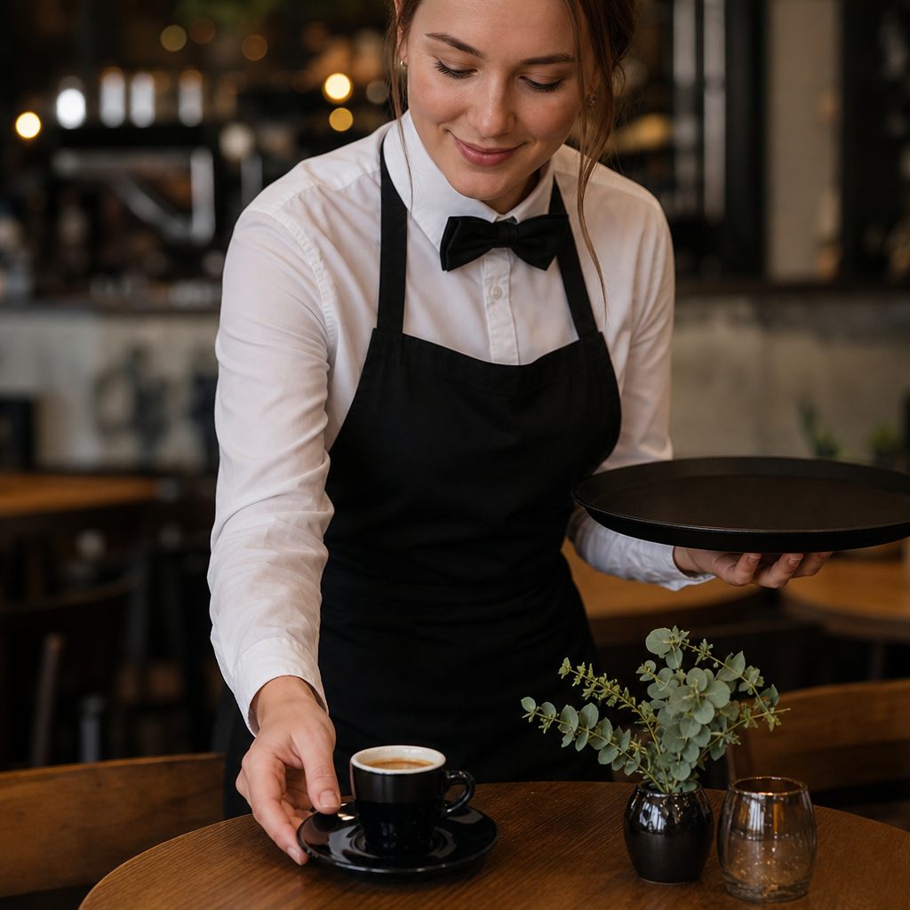Espresso Saucers 116mm Black Stoneware for Cafés & Restaurants (Pack of 12)