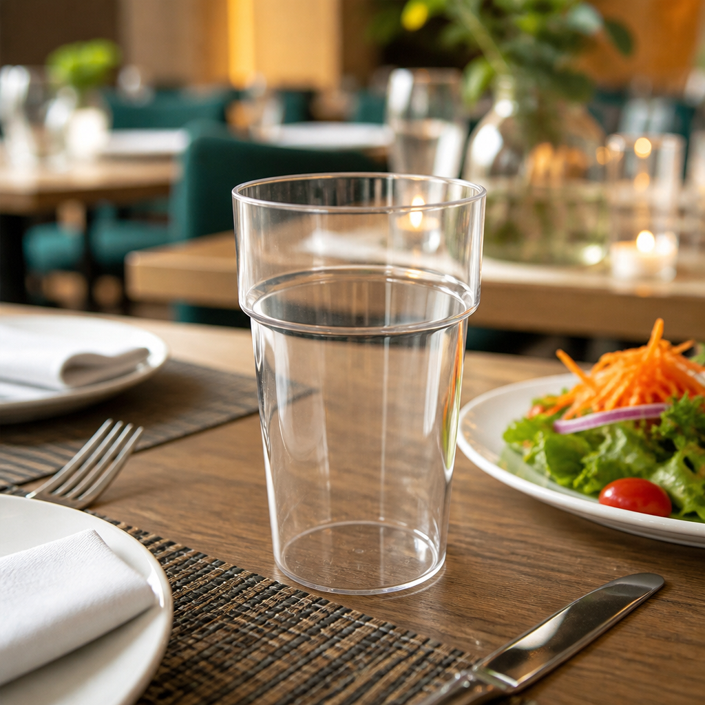 Clear Polystyrene Tumblers 570ml for Events & Catering (Pack of 100)