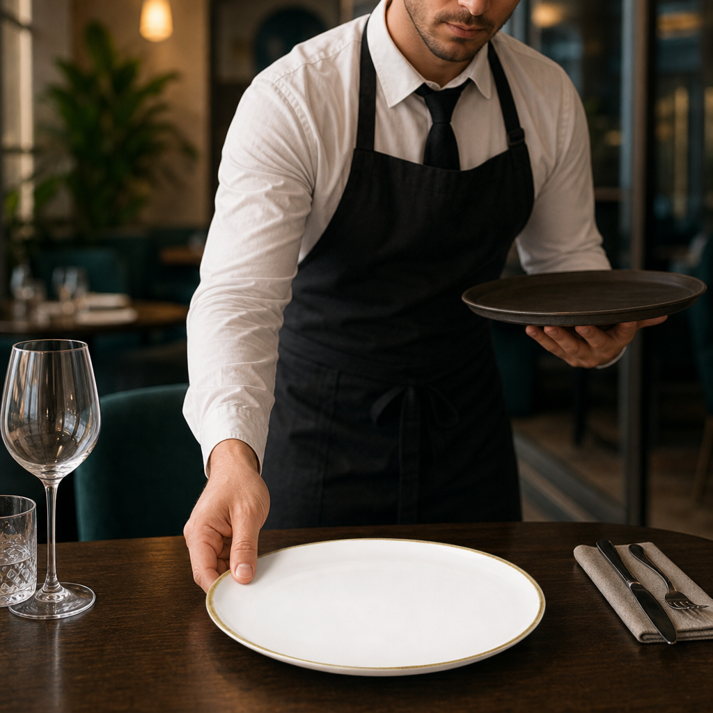 Round Coupe Plates 280mm Porcelain for Casual Dining (Pack of 4)