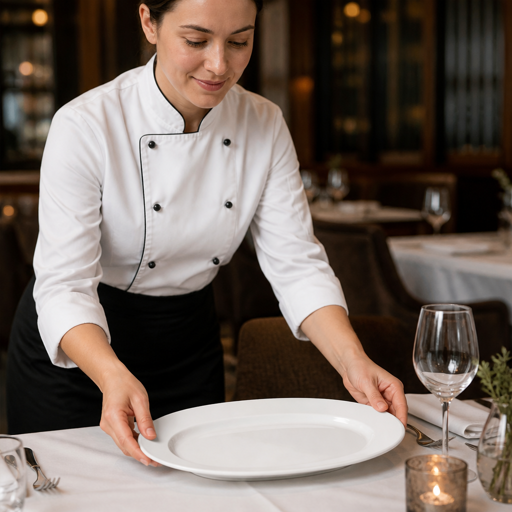 Rimmed Oval Dishes 202mm Porcelain for Elegant Table Settings (Pack of 12)