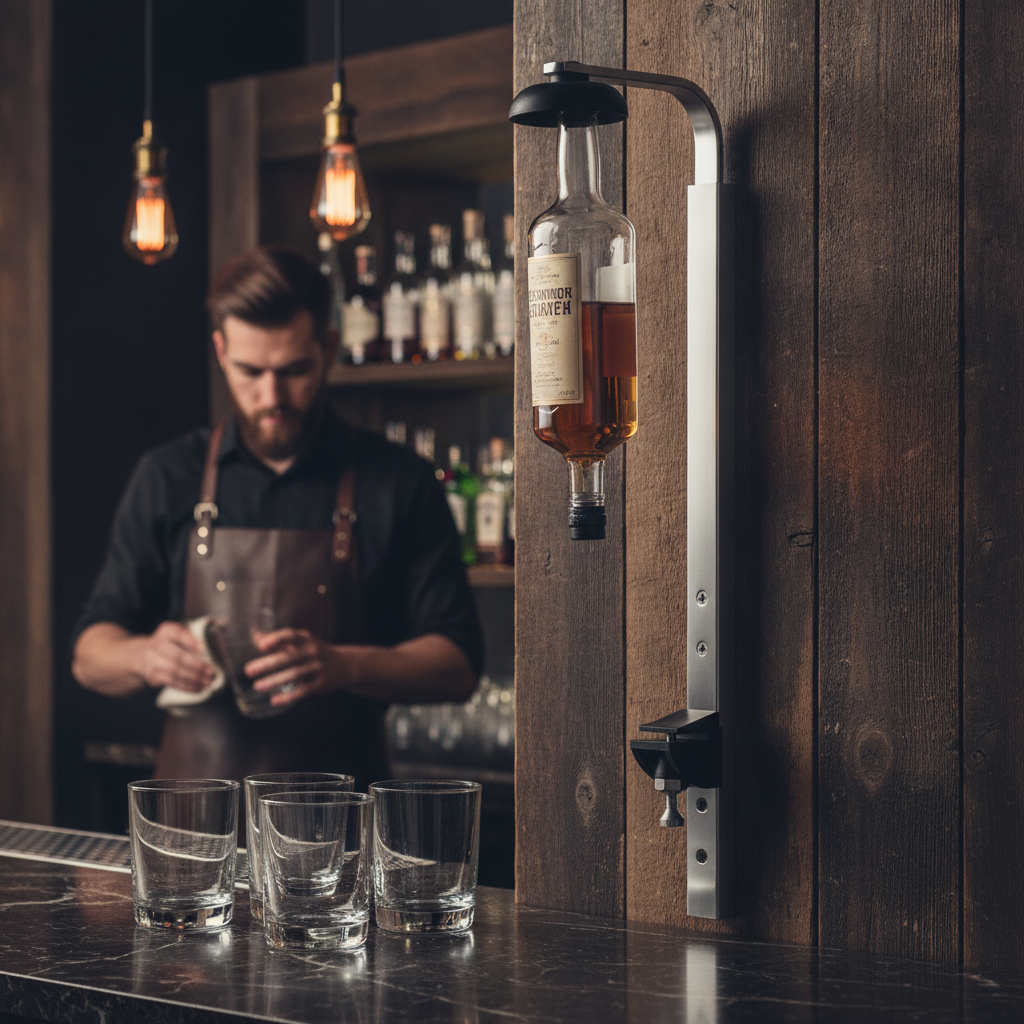 Wall Mounted Silver Optics Bracket 310mm for Bars & Pubs